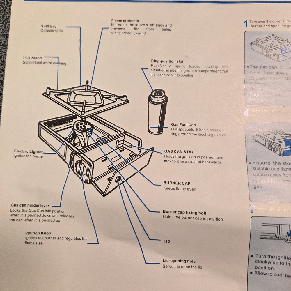 Portable Gas Camp Stove - Picture 4 of 4